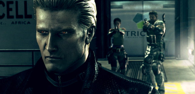 المقيم الشر ويسكر شيفا كريس ريدفيلد ألبرت ويسكر شيفا العمر 4325x2081 ألعاب الفيديو Resident Evil HD Art، Resident Evil، wesker، خلفية HD HD wallpaper
