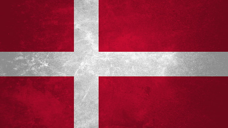 флаг, Дания, HD тапет