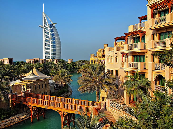دبي ، الإمارات العربية المتحدة ، برج العرب، خلفية HD