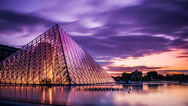 Francia, Louvre, París, turismo, viajes, Fondo de pantalla HD