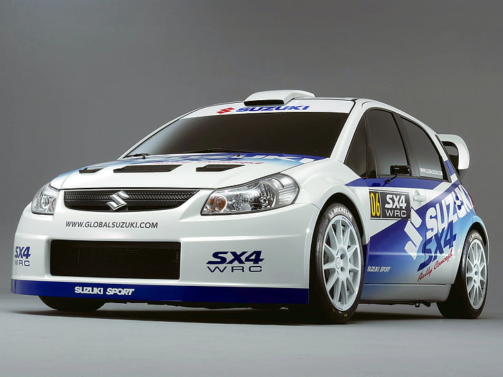 2007, race, racing, rally, suzuki, sx4, wrc, HD wallpaper