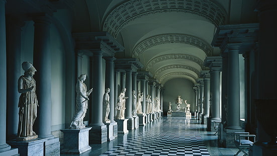 Sweeden, Stockholm, museum, Gustav IIIs antikmuseum, skulptur, HD tapet HD wallpaper