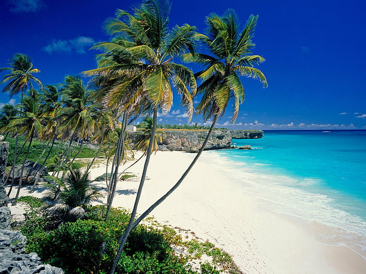 barbados, beaches, landscapes, sand, HD wallpaper