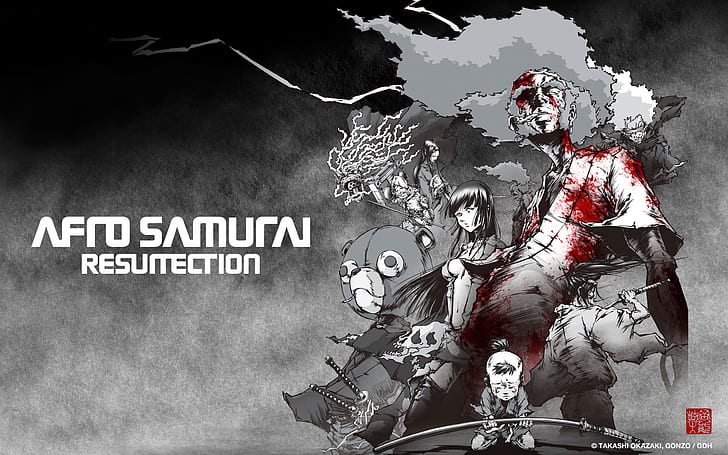 Afro Samurai HD, afro samurai resurrection wallpaper, cartoon/comic, samurai, afro, HD wallpaper