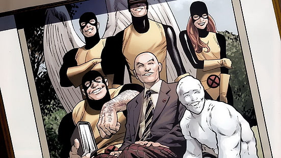 Илюстрация на Marvel X-men, комикси, X-Men, Charles Xavier, HD тапет HD wallpaper