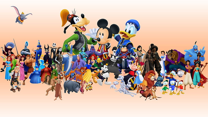 Disney, Donald Duck, Goofy, Kingdom Hearts, Mickey Mouse, movies, HD wallpaper