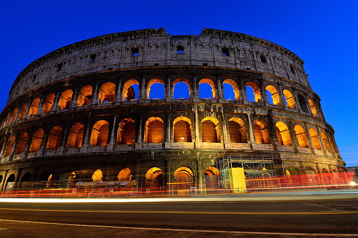 architectural photo of gray concrete lighted building, Coloso, architectural, photo, gray, concrete, building, coliseo, colosseo, colosseum, night, rome, roma  italia, italy, wonders, seven, gear, me  my, premium, bronze, silver, gold, Challenge, Factory, coliseum, amphitheater, rome - Italy, roman, stadium, famous Place, architecture, history, old Ruin, monument, europe, ancient, sky, italian Culture, old, ancient Rome, travel Destinations, roman Forum, HD wallpaper