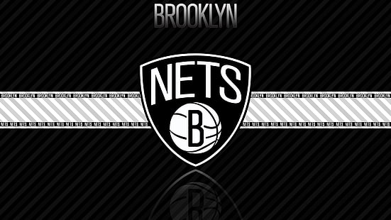 Баскетбол, Бруклин Нетс, Лого, НБА, HD обои HD wallpaper