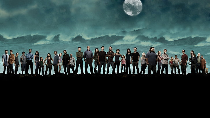 TV show characters digital wallpaper, lost, actors, people, HD wallpaper