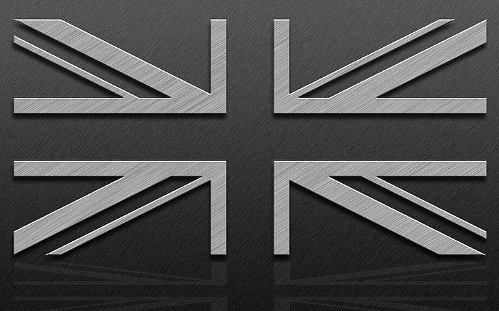 оттенки серого фото флага Джека Юниона, Юнион Джек, Великобритания, флаг, линия, поверхность, текстура, HD обои