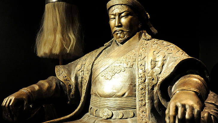 Genghis Khan, Mongolia, Mongols, statue, Asian, HD wallpaper