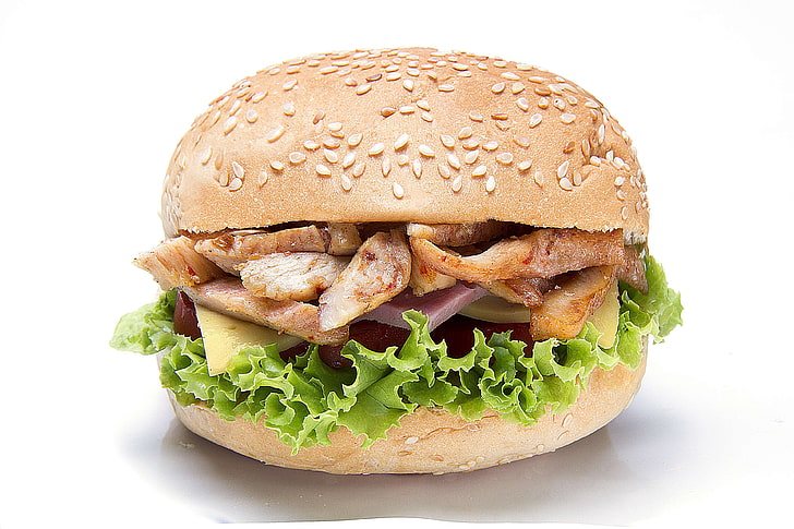 árabe, pollo, rápido, comida, griego, hamburguesa, hamburguesa, kebab, almuerzo, comida, carne, carne de cerdo, ensalada, sándwich, merienda, tomate, vegetales, Fondo de pantalla HD