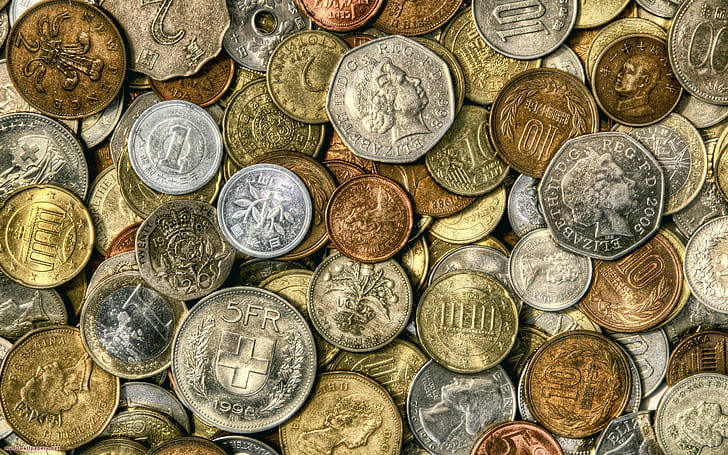 фотография, снимки, 1920x1200, пари, финанси, монети, различни, редки монети, златни монети, монети снимки, HD тапет