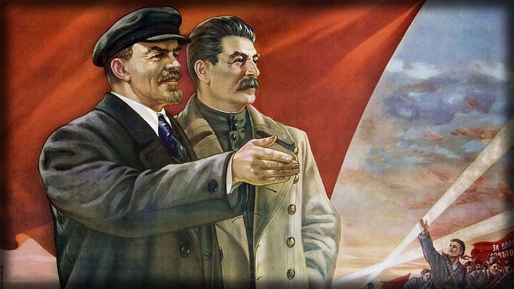 Разное, русский, Иосиф Сталин, Россия, СССР, Владимир Ленин, HD обои