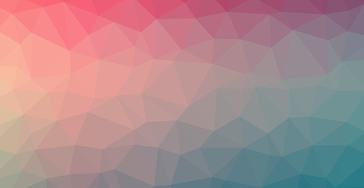 triângulo, abstrato, gradiente, gradiente suave, Linux, azul, violeta, vermelho, laranja, HD papel de parede