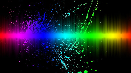 Linie, Farbe, Regenbogen, Flecken, HD-Hintergrundbild HD wallpaper