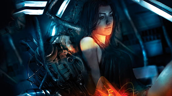 Mass Effect, Miranda Lawson, video games, science fiction, thighs, HD wallpaper HD wallpaper