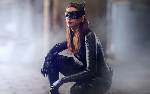 Batman, The Dark Knight Rises, Anne Hathaway, Catwoman, Sfondo HD HD wallpaper