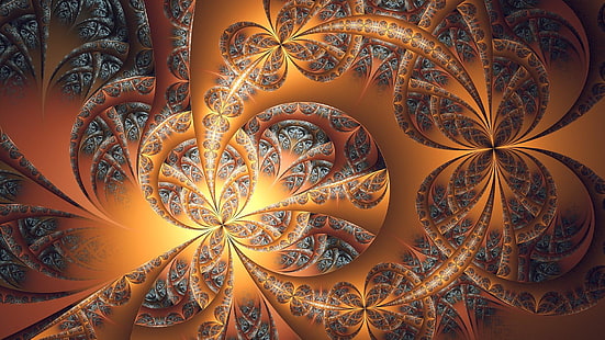 fractal, artistic, digital, 3d, pattern, abstract, HD wallpaper HD wallpaper
