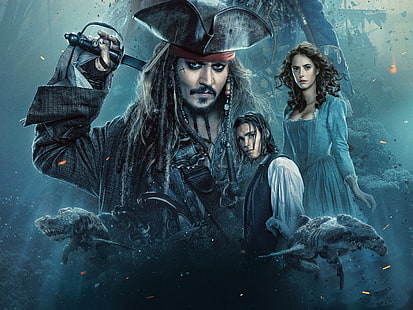 Пираты Карибского моря: Мертвецы не рассказывают сказки, Пираты Карибского моря, фильмы, HD обои HD wallpaper