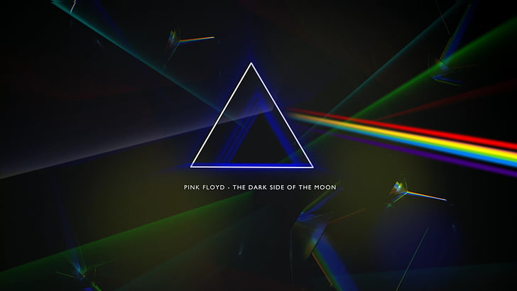 Обложка на албума на Pink Floyd The Dark Side of The Moon, призма, Pink Floyd, Progressive rock, тъмната страна на луната, обложка на албума, HD тапет