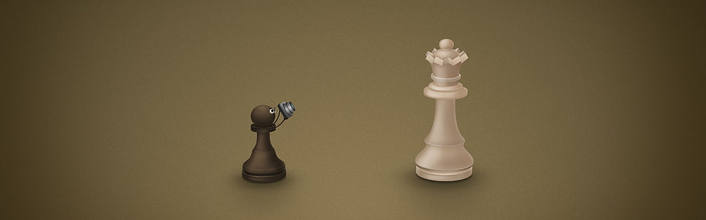 черно-белые шахматные фигуры, шахматы, пешка, фотоаппараты, HD обои HD wallpaper