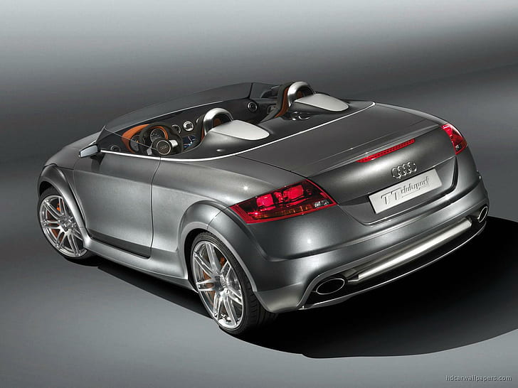 Audi TT Clubsport 2, coupe convertible audi perak, audi, Clubsport, mobil, Wallpaper HD