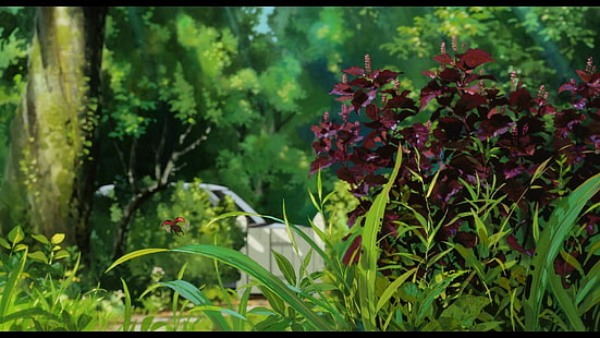 arrietty, ghibli, karigurashi, feuilles, plantes, secret, studio, monde, Fond d'écran HD HD wallpaper