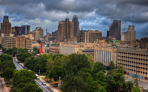 San Antonio w Teksasie, wieżowce, Tapety HD HD wallpaper