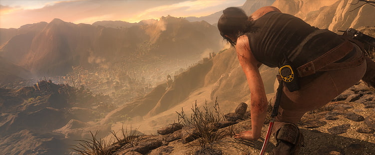 Screenshot del gioco Rise of the Tomb Raider, Lara Croft, Tomb Raider, Rise of the Tomb Raider, Sfondo HD HD wallpaper