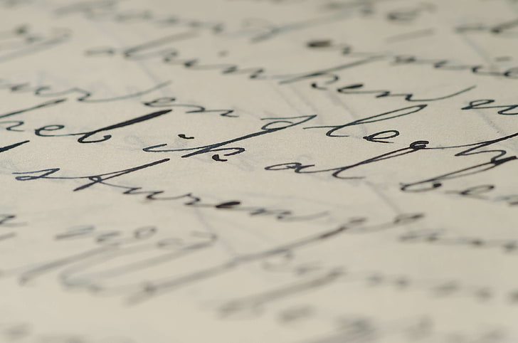 blur, calligraphy, close up, handwriting, ink, letter, script, writing, written, HD wallpaper