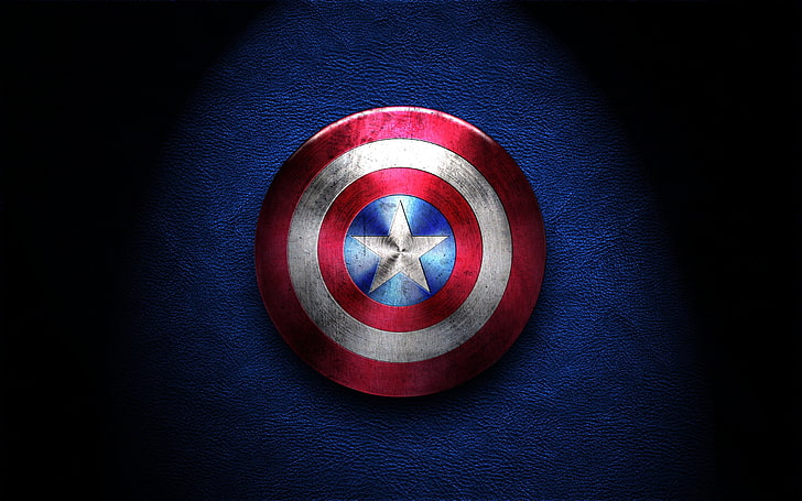 Captain America-sköld, superhjälte, komisk, kapten America, HD tapet