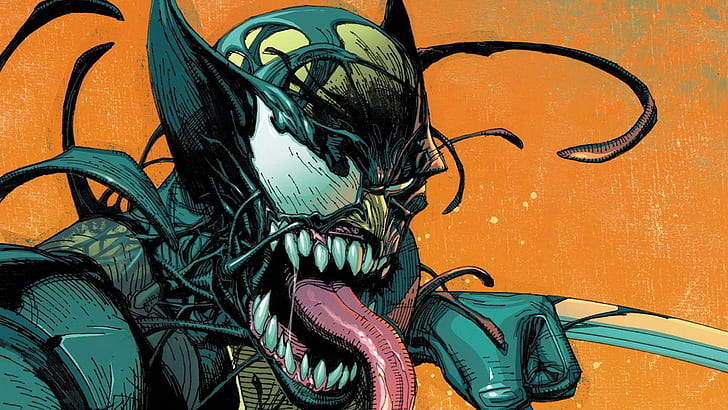 Marvel Comics, Venom, Wolverine, HD tapet