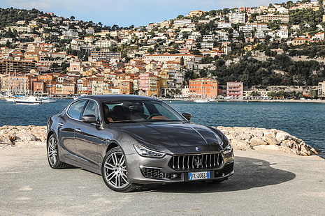 Maserati, Maserati Ghibli, Автомобиль, Автомобиль повышенной комфортности, Silver Car, Автомобиль, HD обои HD wallpaper