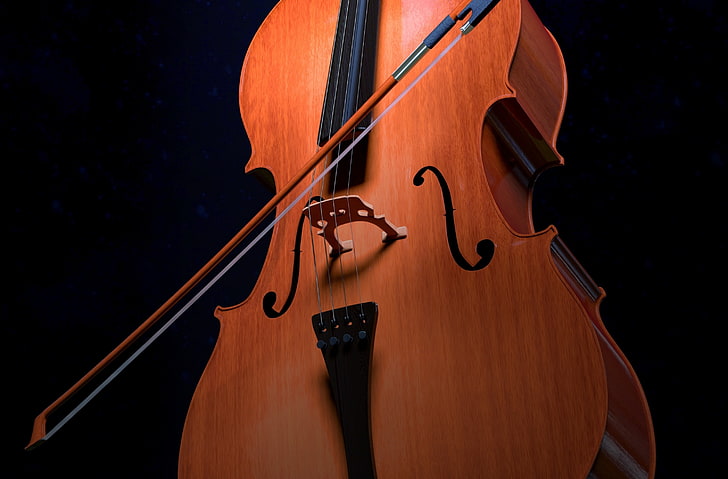 Wallpaper HD Cello Instrument, Musik, Brown, Kayu, Klasik, Suara, Lengkungan, Senar, instrumen, Cello, 3Dmodel, Akustik, instrumen musik, rendering, stringstrumenstrumen, musik klasik, musik suara, 3Dmodeling, Wallpaper HD