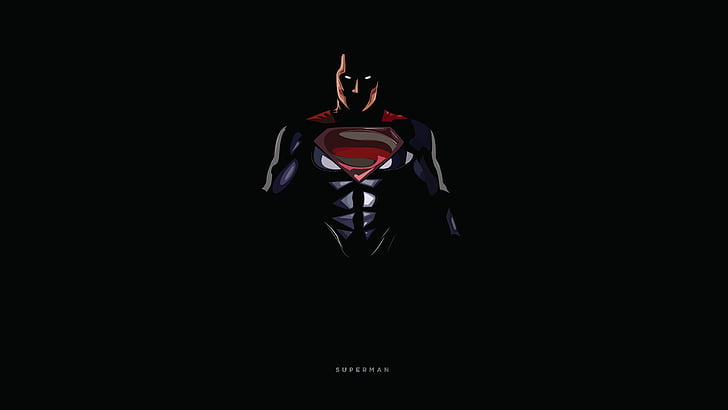 Superheroes, DC Comics, 8K, Dark background, Minimal, Superman, Black, 4K, HD  wallpaper | Wallpaperbetter