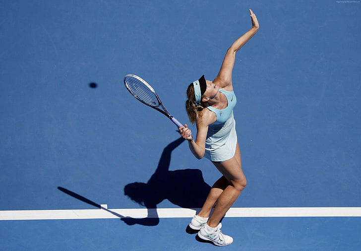 sportswoman, Tennis, 4K, Maria Sharapova, HD wallpaper