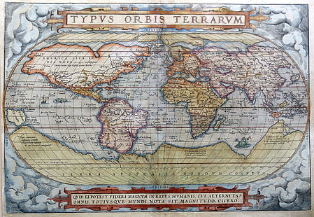 blaue und braune Weltkarte, Land, Karte, alt, Papier, HD-Hintergrundbild HD wallpaper