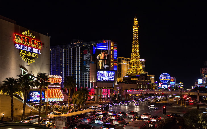Las Vegas, Nevada, Estados Unidos, The Strip, Fondo de pantalla HD