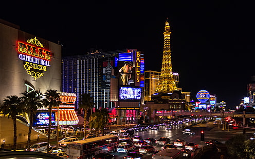 Las Vegas, Nevada, Usa, The Strip, HD tapet HD wallpaper