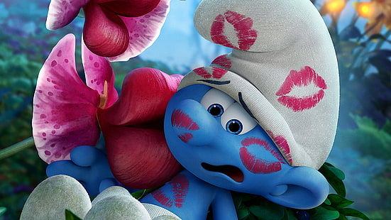 Klip filmowy Smurf, Smurfs: The Lost Village, Clumsy, najlepsze filmy animowane, Tapety HD HD wallpaper