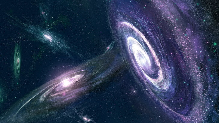 الفضاء وصورة المجرة للخلفية، خلفية HD