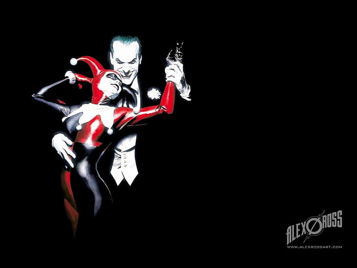 Das digitale Hintergrundbild von Joker und Harley Quin, Batman, Harley Quinn, Joker, HD-Hintergrundbild