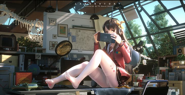 stoking sutra, karakter permainan, sakelar, Lovely Aina-chan, Wallpaper HD