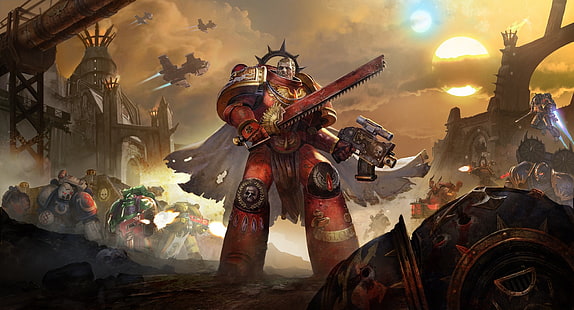 Warhammer 40000, space Marines, Eternal Crusade, Space marine, HD wallpaper HD wallpaper