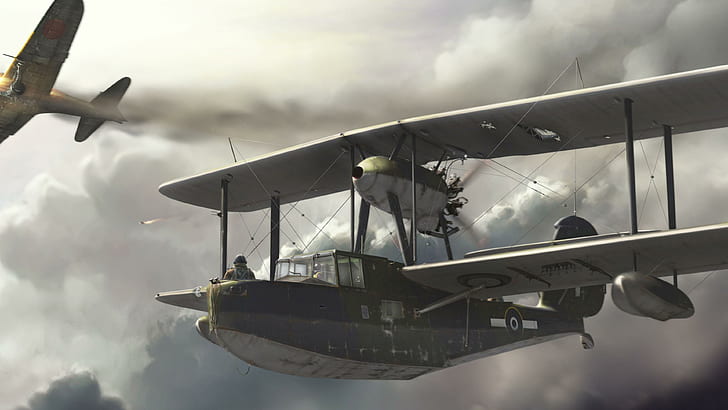 Militär Kampfflugzeuge, grau-weißes Flugzeug, Fantasy, 3840x2160, Flugzeug, HD-Hintergrundbild