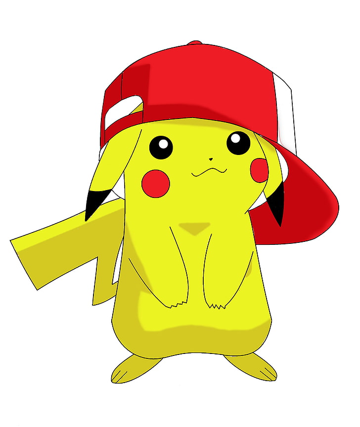 Pokemon Pikachu илюстрация, фон, pikachu, pokemon, бял, HD тапет, тапет за телефон