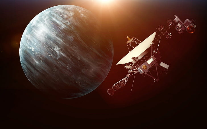 Ciencia ficción, Urano, Voyager 2, Fondo de pantalla HD