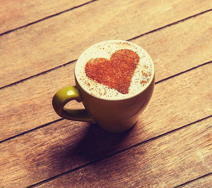 кофе, напиток, любовь, HD обои