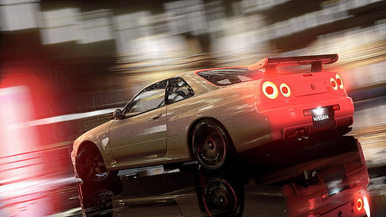 mobil, Nissan, video game, Need for Speed, Nissan Skyline, Nissan Skyline GT-R, Nissan Skyline GT-R R34, Wallpaper HD HD wallpaper